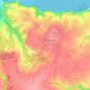 Mapa topográfico Keravel, altitude, relevo