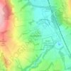 Mapa topográfico Kibblesworth, altitude, relevo