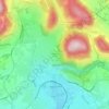 Mapa topográfico Hameau du Garat, altitude, relevo