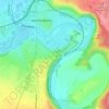 Mapa topográfico Serrière, altitude, relevo
