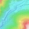 Mapa topográfico La Selva Negra, altitude, relevo