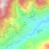 Mapa topográfico Zibana, altitude, relevo