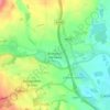 Mapa topográfico Brompton-on-Swale, altitude, relevo