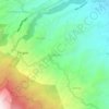 Mapa topográfico Pecalukan, altitude, relevo