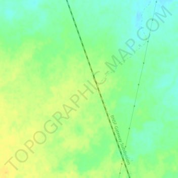 Mapa topográfico Mammoth, altitude, relevo