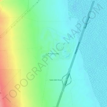 Mapa topográfico Primm Valley, altitude, relevo