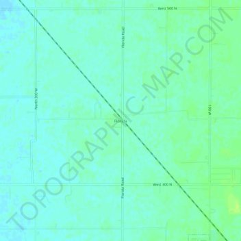 Mapa topográfico Florida, altitude, relevo