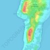 Mapa topográfico Cove Road, altitude, relevo