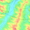 Mapa topográfico Aux Matalines, altitude, relevo