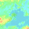 Mapa topográfico Tadoule Lake, altitude, relevo
