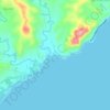 Mapa topográfico Iba, altitude, relevo