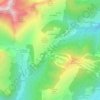 Mapa topográfico L'Encrenaz, altitude, relevo