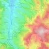 Mapa topográfico Au Crot, altitude, relevo