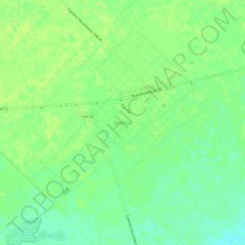 Mapa topográfico Orense, altitude, relevo