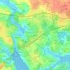 Mapa topográfico Kersalé, altitude, relevo