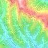 Mapa topográfico Moltedo, altitude, relevo