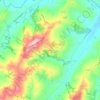 Mapa topográfico Loretello, altitude, relevo