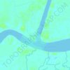 Mapa topográfico Tanjung Baru, altitude, relevo