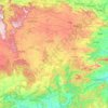 Mapa topográfico Ranchi, altitude, relevo