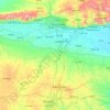Mapa topográfico 达拉特旗, altitude, relevo
