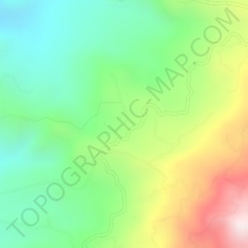 Mapa topográfico San Gabriel, altitude, relevo