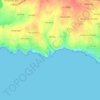 Mapa topográfico Porsac'h, altitude, relevo