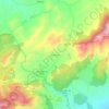 Mapa topográfico Las Casicas, altitude, relevo