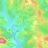 Mapa topográfico Sornac, altitude, relevo