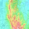 Mapa topográfico Teorama, altitude, relevo