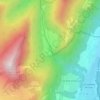 Mapa topográfico L'Échaillon, altitude, relevo