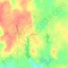Mapa topográfico Hilltop Lakes, altitude, relevo