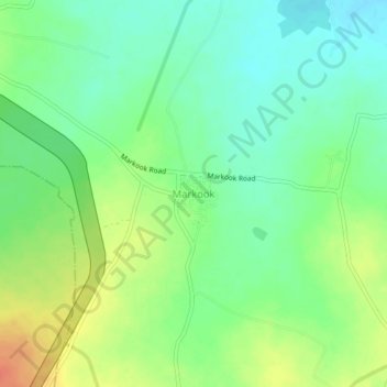 Mapa topográfico Markook, altitude, relevo