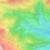 Mapa topográfico Teveno, altitude, relevo