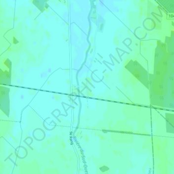 Mapa topográfico Sainte-Brigide, altitude, relevo