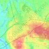 Mapa topográfico Slagelse, altitude, relevo