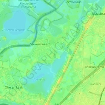 Mapa topográfico Bilt, altitude, relevo