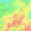 Mapa topográfico Kruis, altitude, relevo