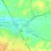 Mapa topográfico Cruce de Guerra, altitude, relevo