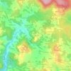 Mapa topográfico La Molière, altitude, relevo