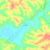 Mapa topográfico Hurricane Mills, altitude, relevo