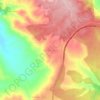 Mapa topográfico Krimda قريمدة, altitude, relevo