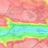 Mapa topográfico Les Taupiniaux, altitude, relevo