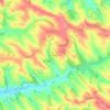 Mapa topográfico Belcastel, altitude, relevo