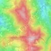 Mapa topográfico Pian di Balestra, altitude, relevo