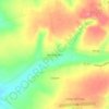 Mapa topográfico Pedra de Coco, altitude, relevo