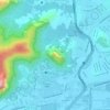 Mapa topográfico Pedra da Águia Caída, altitude, relevo