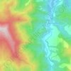 Mapa topográfico Gattara, altitude, relevo