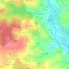 Mapa topográfico Tréleau, altitude, relevo