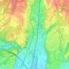 Mapa topográfico Cavaria, altitude, relevo