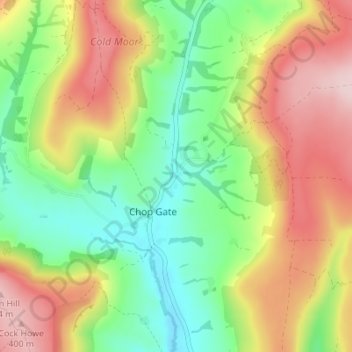 Mapa topográfico Seave Green, altitude, relevo